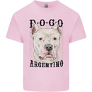 A Dogo Argentino Dog Mens Cotton T-Shirt Tee Top Light Pink