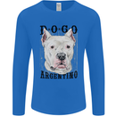 A Dogo Argentino Dog Mens Long Sleeve T-Shirt Royal Blue