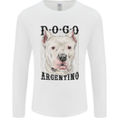 A Dogo Argentino Dog Mens Long Sleeve T-Shirt White