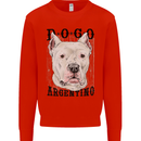 A Dogo Argentino Dog Mens Sweatshirt Jumper Bright Red