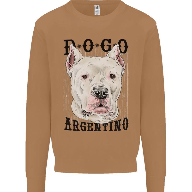 A Dogo Argentino Dog Mens Sweatshirt Jumper Caramel Latte