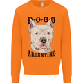 A Dogo Argentino Dog Mens Sweatshirt Jumper Orange