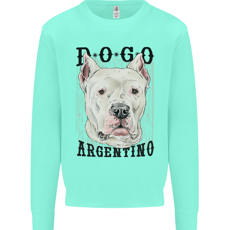 A Dogo Argentino Dog Mens Sweatshirt Jumper Peppermint