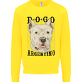 A Dogo Argentino Dog Mens Sweatshirt Jumper Yellow