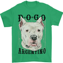 A Dogo Argentino Dog Mens T-Shirt 100% Cotton Irish Green