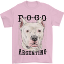 A Dogo Argentino Dog Mens T-Shirt 100% Cotton Light Pink