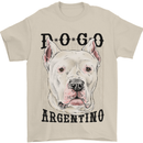 A Dogo Argentino Dog Mens T-Shirt 100% Cotton Sand