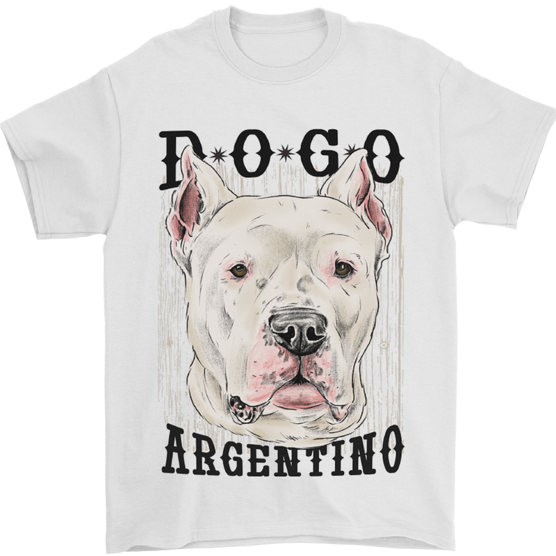 A Dogo Argentino Dog Mens T-Shirt 100% Cotton White