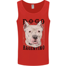 A Dogo Argentino Dog Mens Vest Tank Top Red