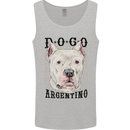 A Dogo Argentino Dog Mens Vest Tank Top Sports Grey