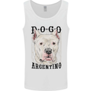 A Dogo Argentino Dog Mens Vest Tank Top White