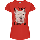 A Dogo Argentino Dog Womens Petite Cut T-Shirt Red