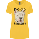 A Dogo Argentino Dog Womens Wider Cut T-Shirt Yellow