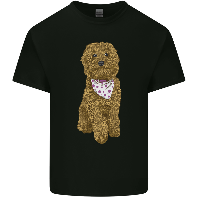 A Doodle Goldendoodle Dog Mens Cotton T-Shirt Tee Top Black