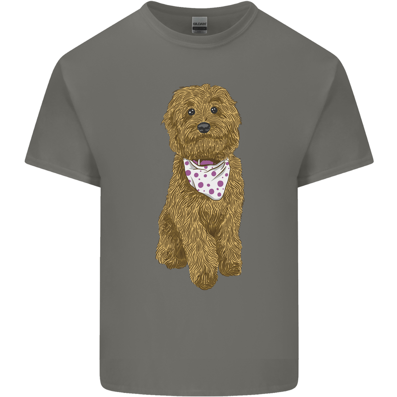 A Doodle Goldendoodle Dog Mens Cotton T-Shirt Tee Top Charcoal