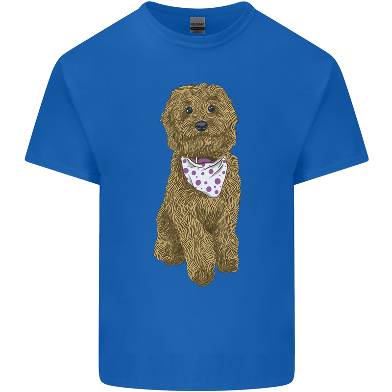 A Doodle Goldendoodle Dog Mens Cotton T-Shirt Tee Top Royal Blue