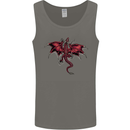 A Dragon Climbing the Material Mens Vest Tank Top Charcoal