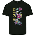 A Dragon With Japanese Text Kids T-Shirt Childrens Black