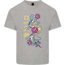 A Dragon With Japanese Text Kids T-Shirt Childrens Sports Grey