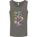 A Dragon With Japanese Text Mens Vest Tank Top Charcoal