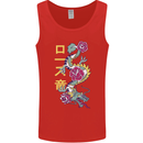 A Dragon With Japanese Text Mens Vest Tank Top Red