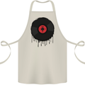 A Dripping Vinyl Record Turntable Decks DJ Cotton Apron 100% Organic Natural