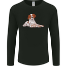 A Epagneul Breton Dog Mens Long Sleeve T-Shirt Black