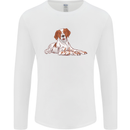 A Epagneul Breton Dog Mens Long Sleeve T-Shirt White