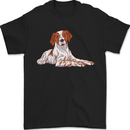 A Epagneul Breton Dog Mens T-Shirt 100% Cotton Black