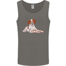 A Epagneul Breton Dog Mens Vest Tank Top Charcoal