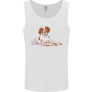 A Epagneul Breton Dog Mens Vest Tank Top White
