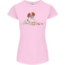 A Epagneul Breton Dog Womens Petite Cut T-Shirt Light Pink