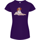 A Epagneul Breton Dog Womens Petite Cut T-Shirt Purple