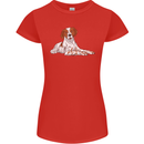 A Epagneul Breton Dog Womens Petite Cut T-Shirt Red