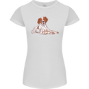 A Epagneul Breton Dog Womens Petite Cut T-Shirt White
