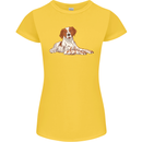 A Epagneul Breton Dog Womens Petite Cut T-Shirt Yellow