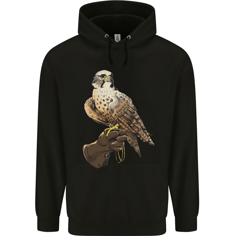 A Falcon Falconry Childrens Kids Hoodie Black