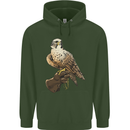 A Falcon Falconry Childrens Kids Hoodie Forest Green