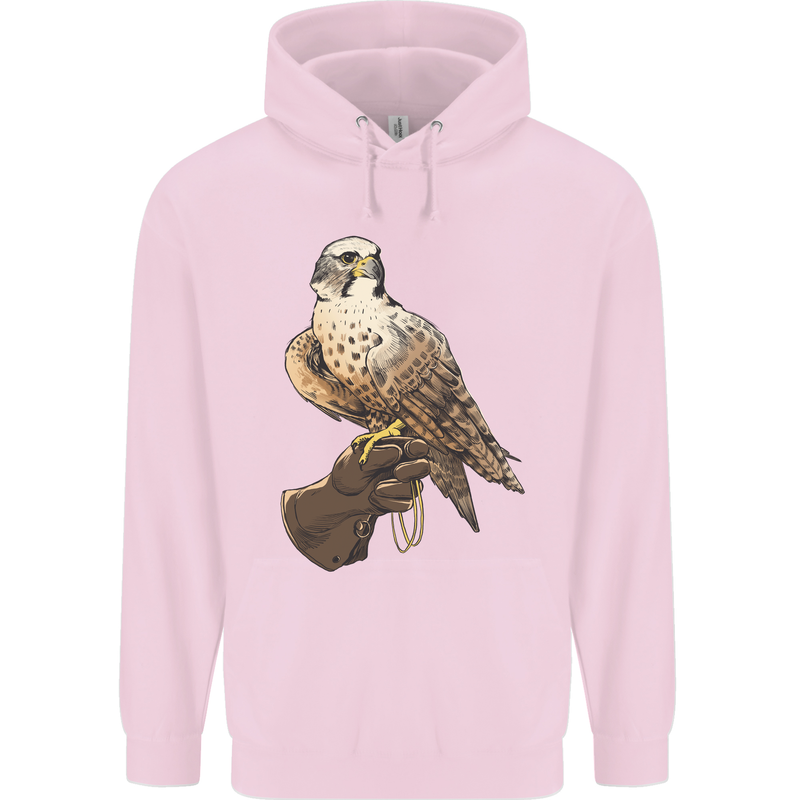 A Falcon Falconry Childrens Kids Hoodie Light Pink