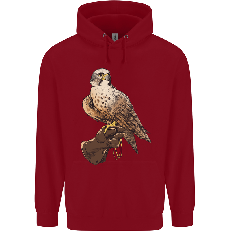 A Falcon Falconry Childrens Kids Hoodie Red