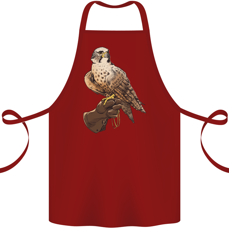 A Falcon Falconry Cotton Apron 100% Organic Maroon