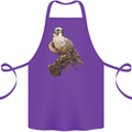 A Falcon Falconry Cotton Apron 100% Organic Purple