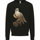 A Falcon Falconry Kids Sweatshirt Jumper Black