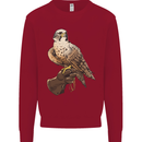 A Falcon Falconry Kids Sweatshirt Jumper Red