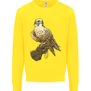 A Falcon Falconry Kids Sweatshirt Jumper Yellow