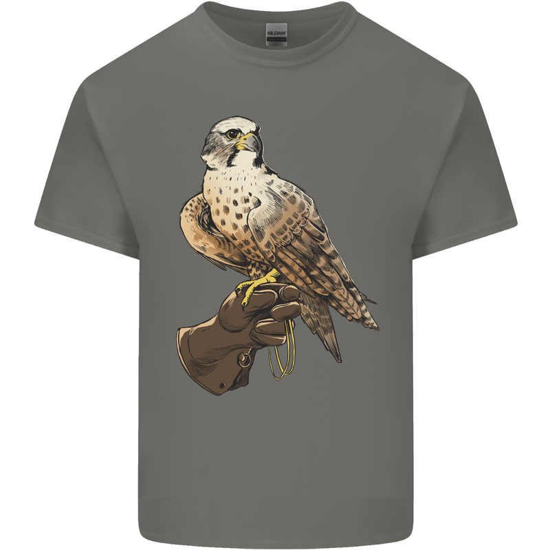 A Falcon Falconry Kids T-Shirt Childrens Charcoal