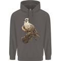 A Falcon Falconry Mens 80% Cotton Hoodie Charcoal