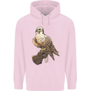 A Falcon Falconry Mens 80% Cotton Hoodie Light Pink