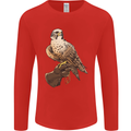 A Falcon Falconry Mens Long Sleeve T-Shirt Red