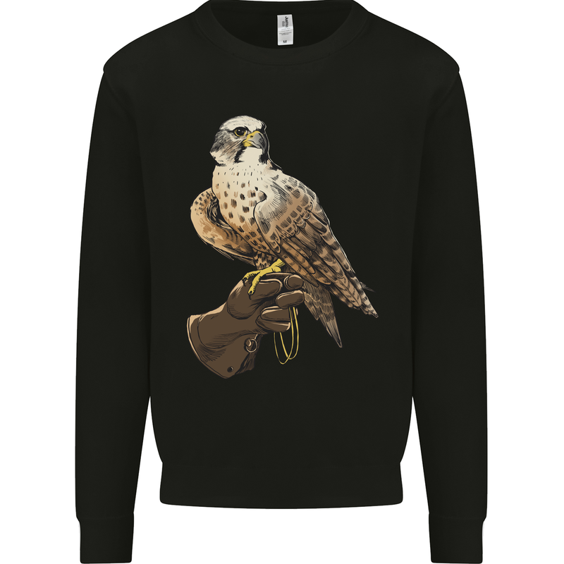 A Falcon Falconry Mens Sweatshirt Jumper Black